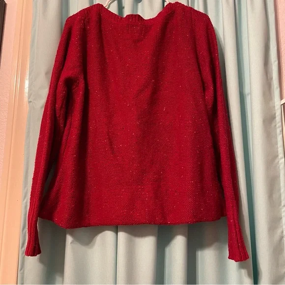 St. Johns Bay Red Womens Sweater - Picture 4 of 5